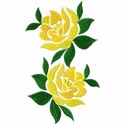 Flowers And Tree Embroidery Design 5
